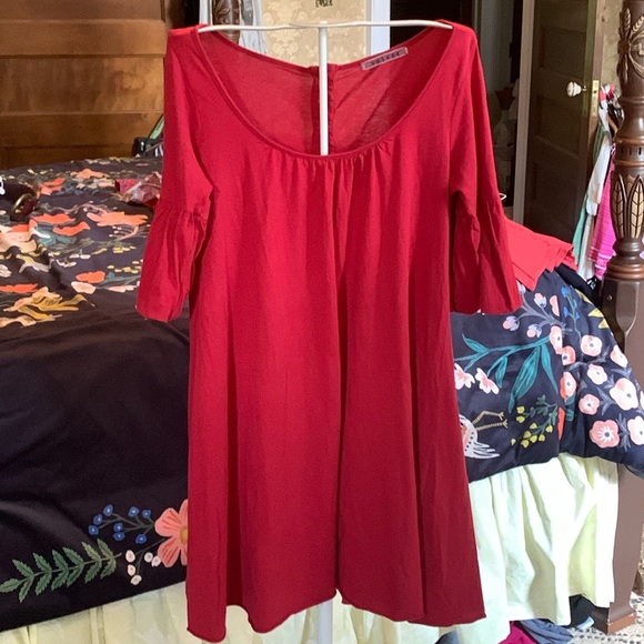 Velvet by Graham & Spencer Dresses & Skirts - Velvet by Graham and Spencer puff sleeve back full button dress. Worn‎ 2x
